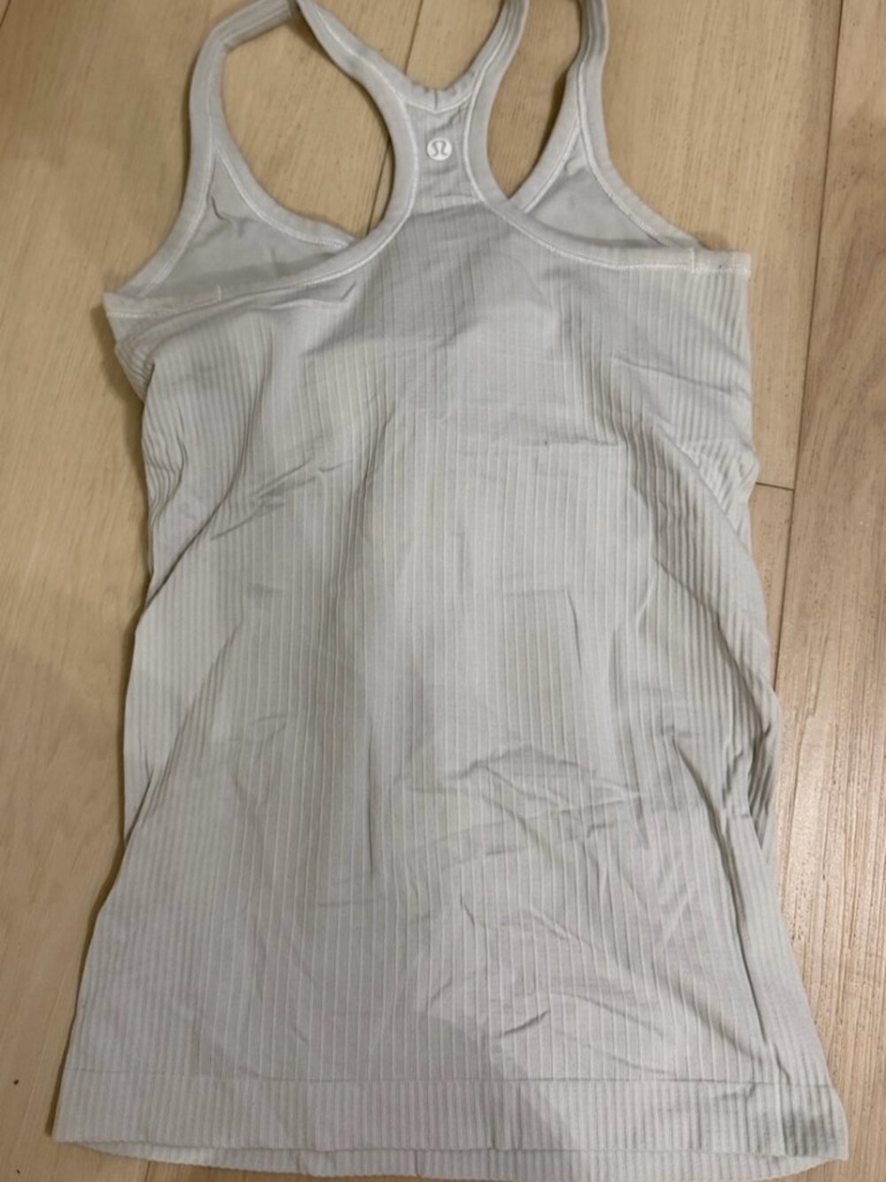 Gray Ribbed Racerback Tank - Women's